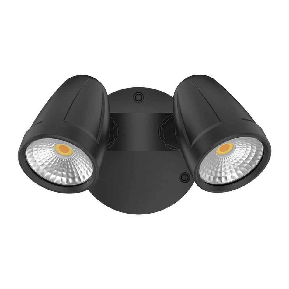 Muro Max 32W LED Twin Head Spotlight Black / Tri-Colour