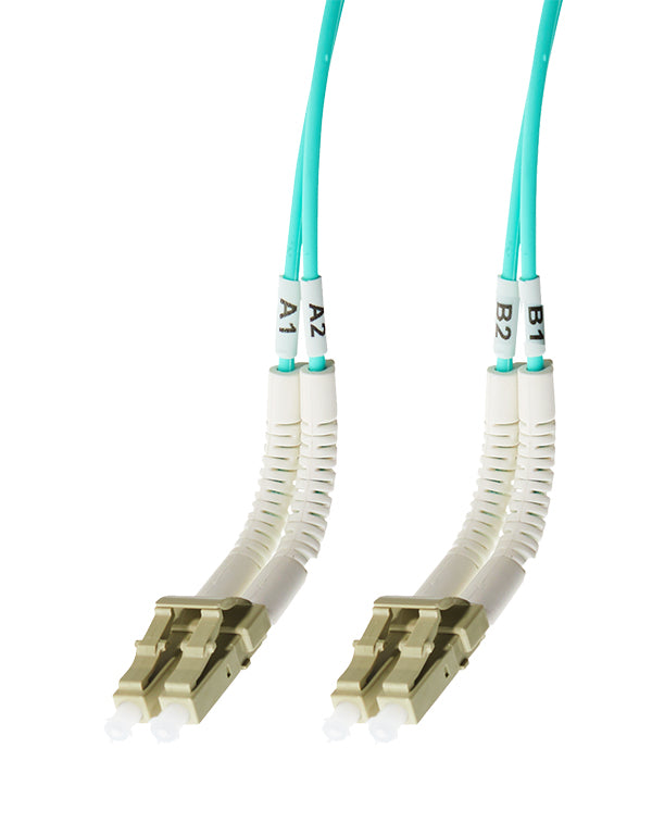 2m LC Flexi Boot OM4 Multimode Fibre Optic Duplex Patch Lead