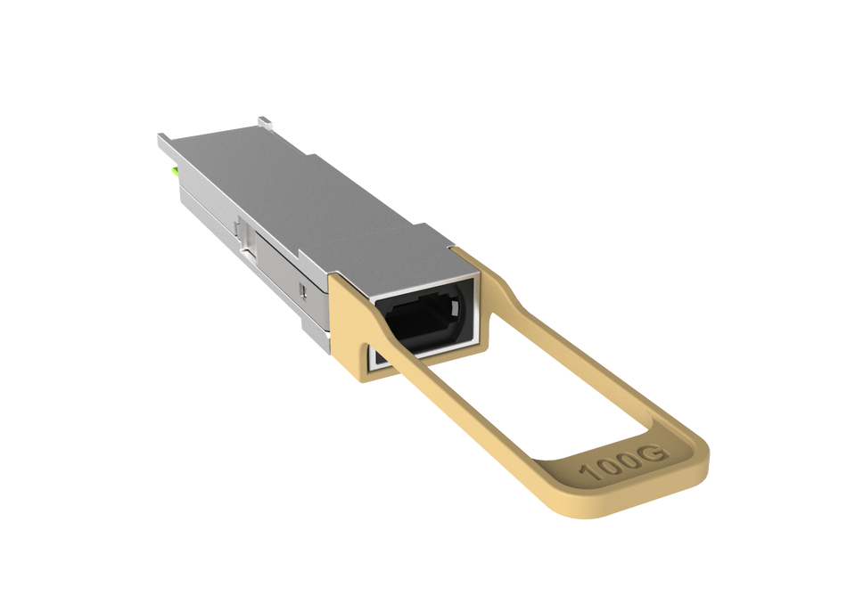 Juniper compatible 100G, QSFP28, 850nm, 100M Transceiver, MTP/MPO Connector for MMF with DOM | PlusOptic QSFP28-SR4-JUN