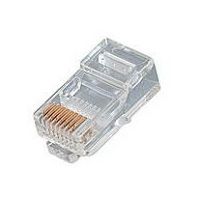 CAT5E 8 Position Solid RJ45 Crimp Plug | 10 Pack