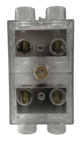 100A HRC Fuse Holder Back Wired with 80A HRC Fuse Link - Clear (NSW)