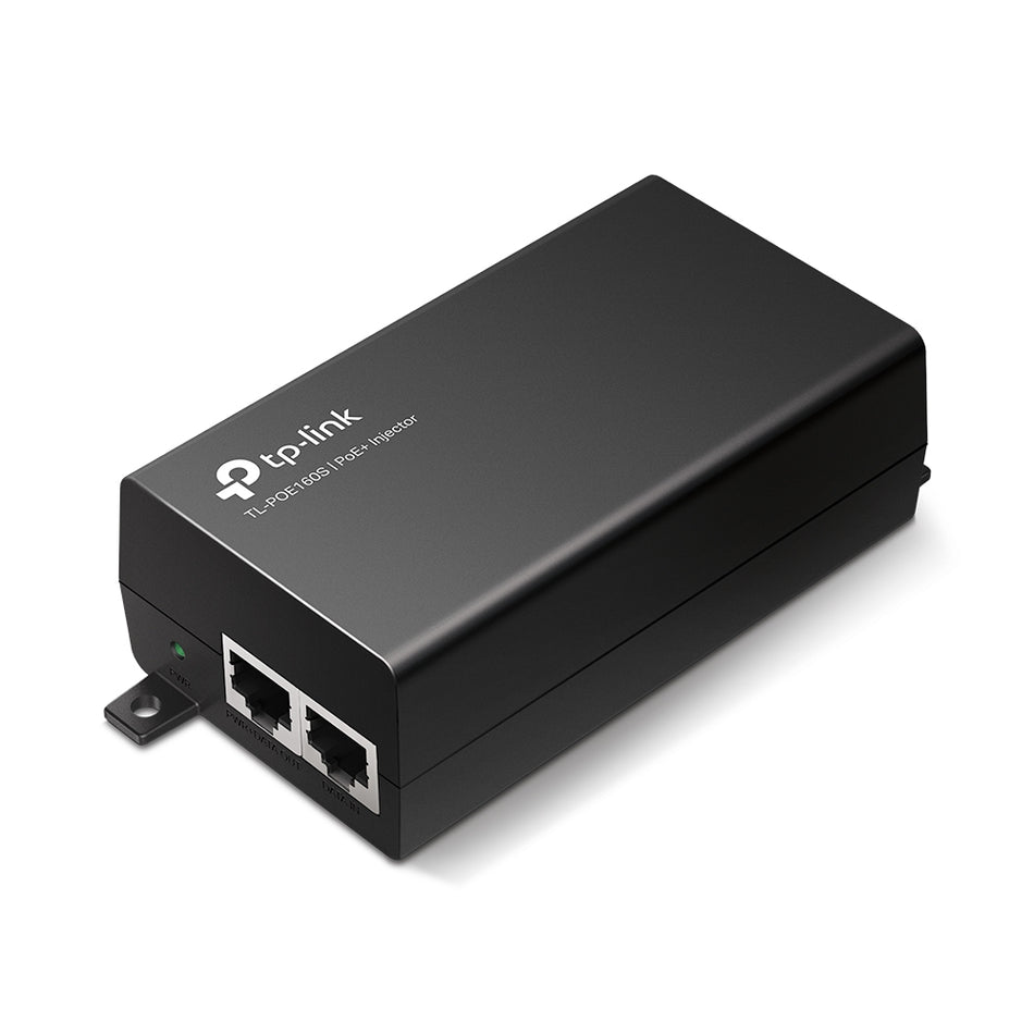 TP-LINK Power Over Ethernet PoE+ Injector, Wall Mountable with 2 Gigabit Ports: TL-POE160S