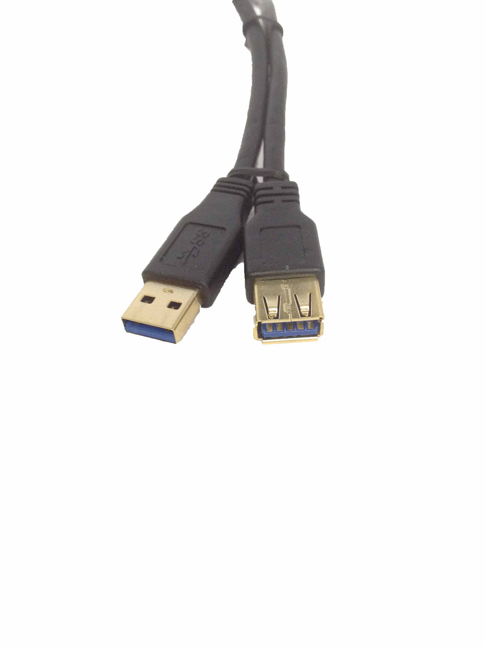 3M USB 3.0 AM-AF Extension Cable: Black