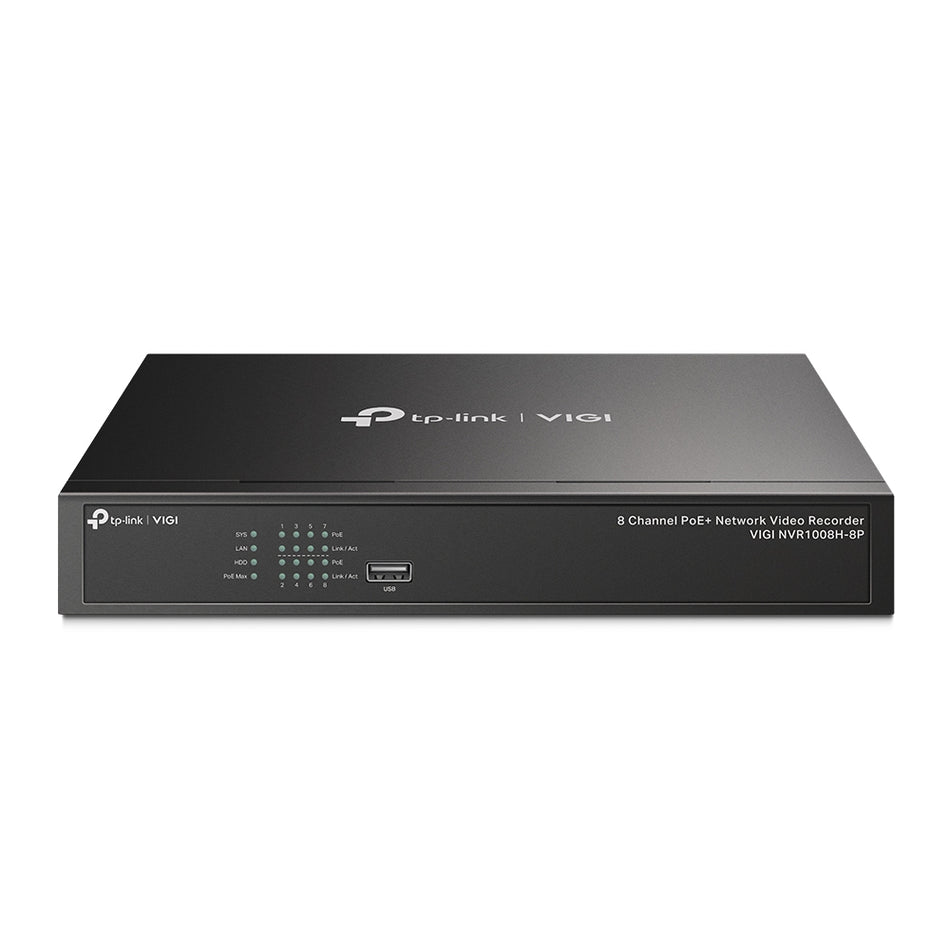 TP-Link | VIGI NVR1008H-8P | 8 Channel PoE+ Network Video Recorder