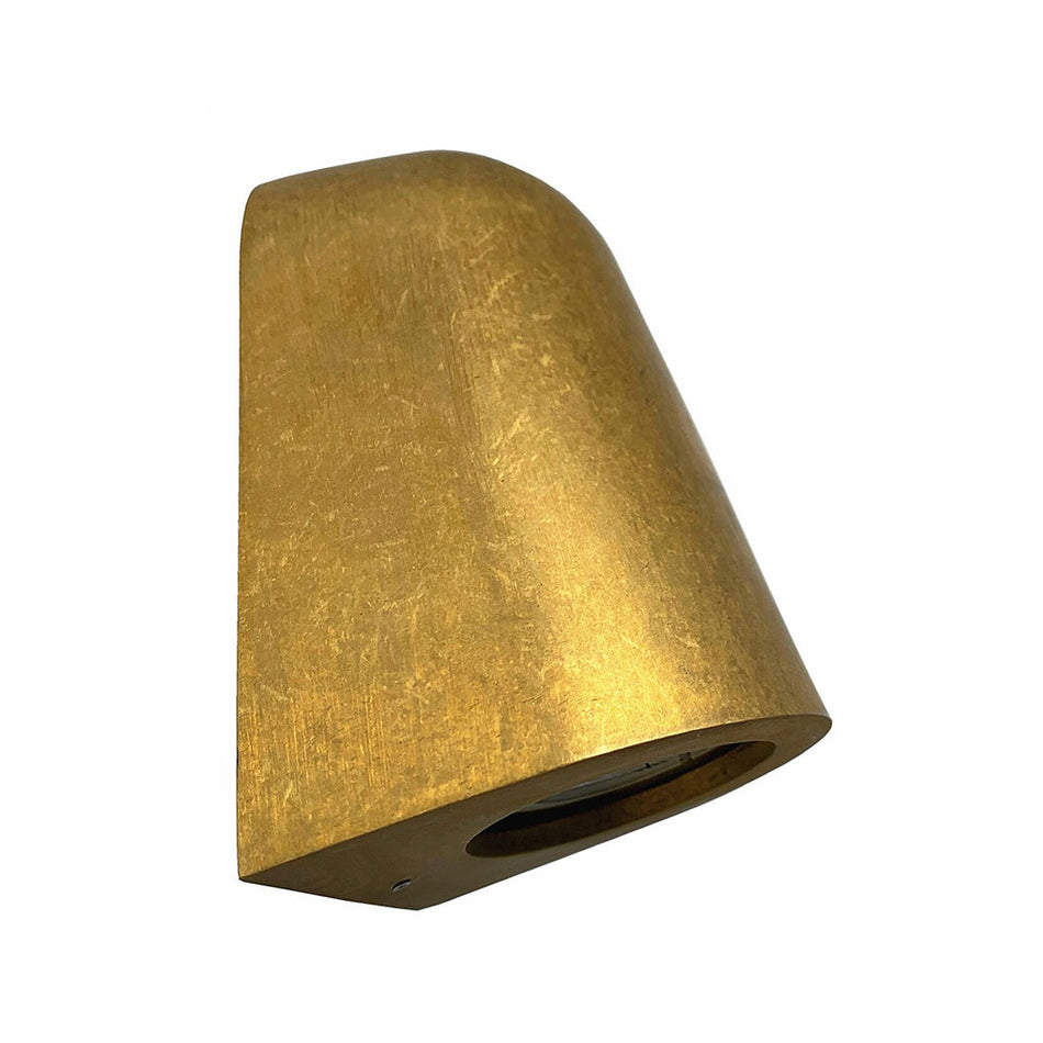 Torque GU10 240V Exterior Wall Light Antique Brass