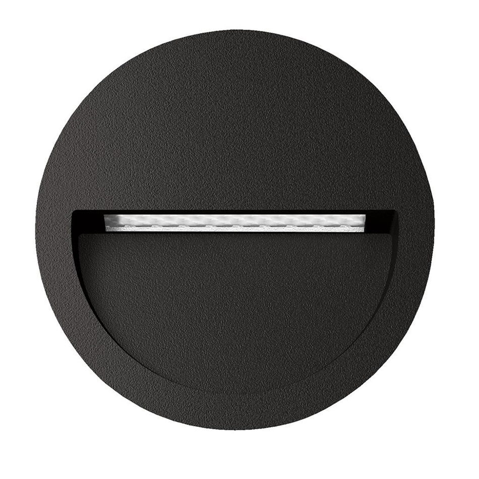 Zac-4 4W LED 240V Round Recessed Light Black / Warm White