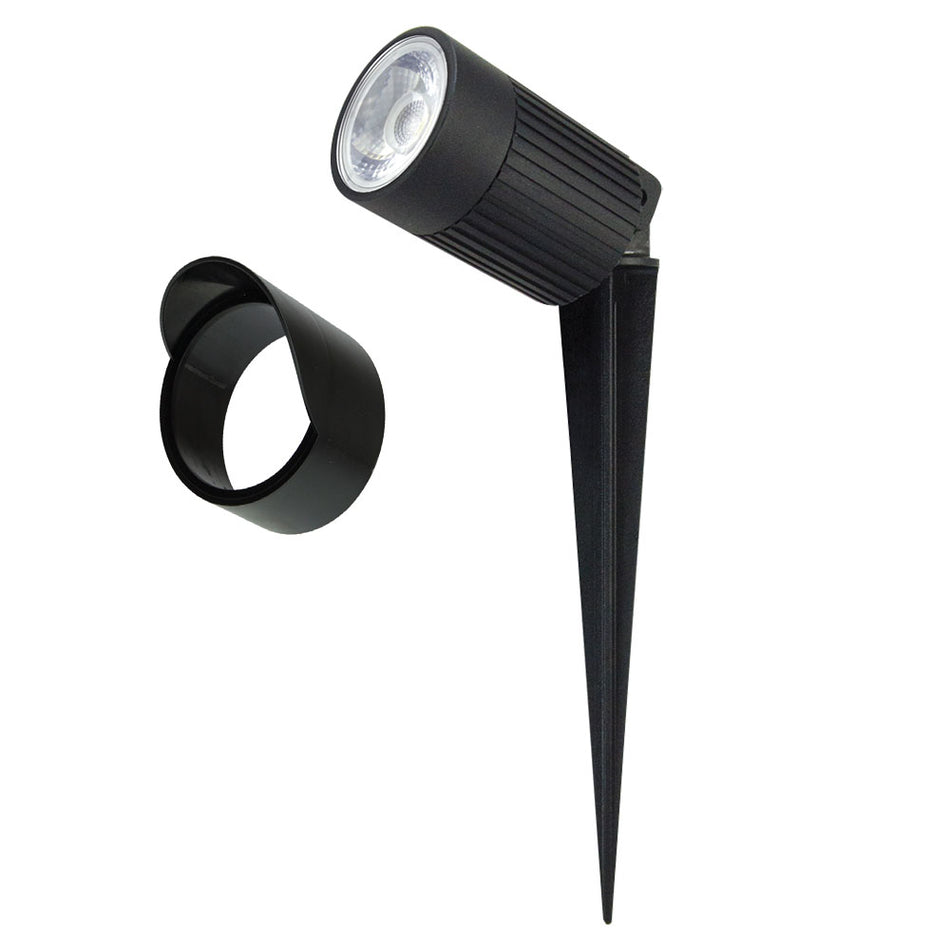 Zoom-Pro 12W LED 12V ~ 24V DC Spike Light Black / Tri-Colour IP67