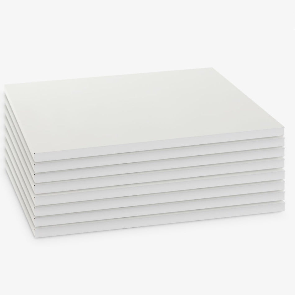 1.20m x 0.30m Shelves White Set of 8 (4 bays)