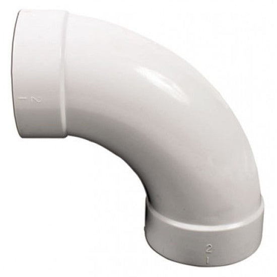 90 DEGREE SWEEP ELBOW WHITE