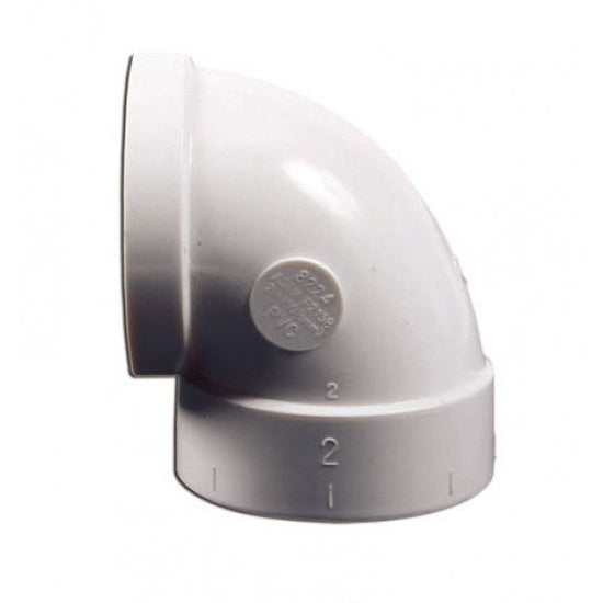 小短 90 度弯头 - 白色