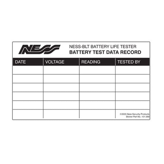 REPLACE BATTERY LIFE TEST SPARE LABELS