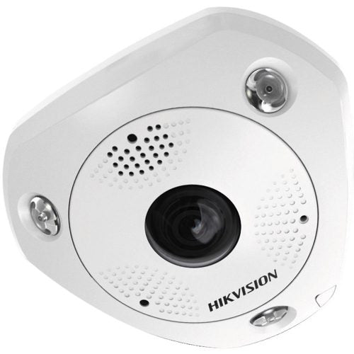 Hikvision DS-2CD63C5G0-IVS 12MP Outdoor Fisheye Camera, Immervision Lens, 15m IR, Built-in Mic, IP66, 1.29mm