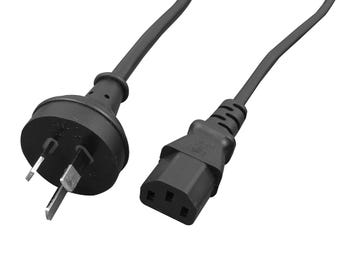 Cable-3-Pin-AU-to-IEC-C13-Black-2M