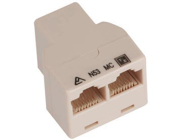 Coupler-RJ45-T-Adaptor-F-F-F