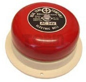 4 inch RED 24VAC Surface Mount Warning Bell - 86+DB