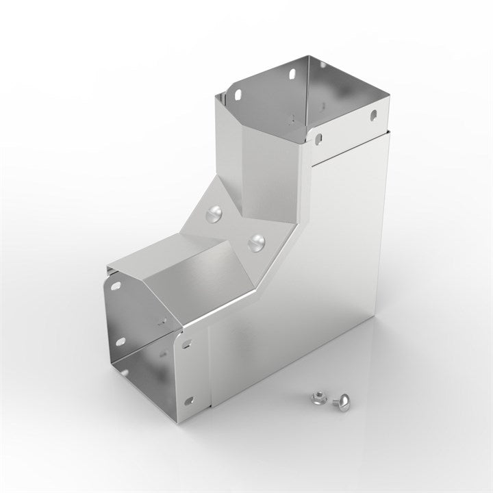 AL-S22 100-100 | 15° Apex Lid Trunking 90° Inside Lid Bend