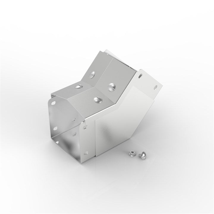 AL-SX 100-100 | 15° Apex Lid Trunking 45° Inside Lid Bend