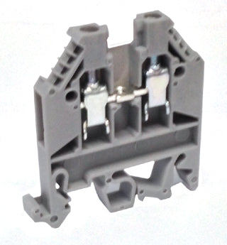 2.5/4mm Clip-On Din Rail Terminal GREY