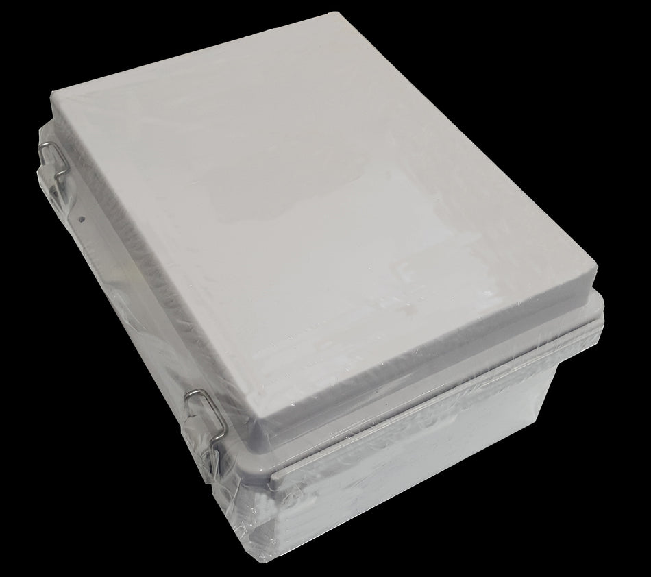 IP66 ABS Enclosure Hinged Lid 160x210x100mm Grey Enclosure Hinged Cover