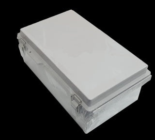 IP66 ABS Enclosure Hinged Lid 160x260x130mm Grey Enclosure Hinged Cover