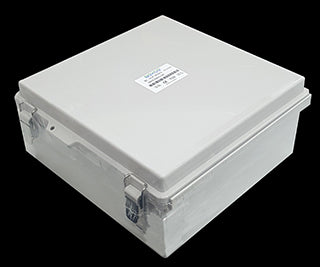 IP66 ABS Enclosure Hinged Lid 280x280x130mm Grey Enclosure Hinged Cover