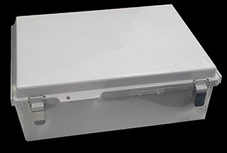 IP66 ABS Enclosure Hinged Lid 280x380x130mm Grey Enclosure Hinged Cover