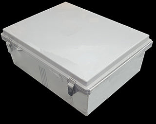 IP66 ABS Enclosure Hinged Lid 350x450x160mm Grey Enclosure Hinged Cover