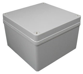 IP66 ABS Enclosure Screw Mount Lid 150x150x100mm Grey Body Grey Cover