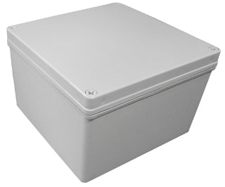 IP66 ABS Enclosure Screw Mount Lid 200x200x130mm Grey Body Grey Cover