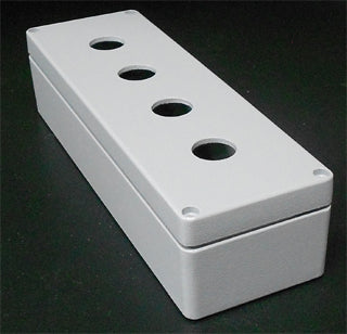 Aluminium Push Button Box, 4 Hole IP66