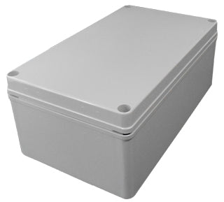 IP66 Polycarbonate Screw Mount Lid 150x250x100mm Grey Body Grey Cover