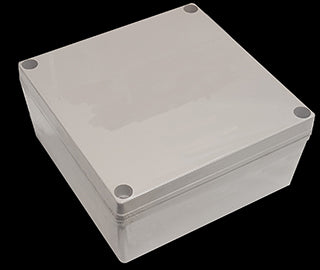 IP66 Polycarbonate Screw Mount Lid 160x160x70mm Grey Body Grey Cover