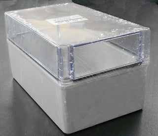 IP66 Polycarbonate Screw Mount Lid 150x250x130mm Grey Body Transp. Cover ***Call for Pricing***