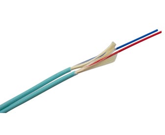 MSS-Fibre-2-Core-OM3-Duplex-Cord-Aqua-LSZH-Jacketed-Cable