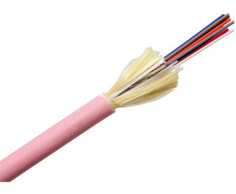 MSS-Fibre-12-Core-OM3-Indoor/Outdoor-Riser-Pink-LSZH-Jacketed-Cable