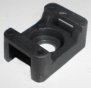 Screw & Push Mount Tie Base - Heavy Duty Black