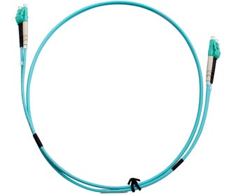 MSS-Fibre-LC---LC-OM3-1-Metre-Aqua-LSZH-Duplex-Patch-Lead