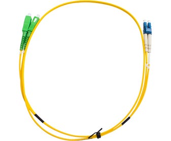 MSS-Fibre-SCA---LC-Singlemode-1-Metre-Yellow-LSZH-Duplex-Patch-Lead