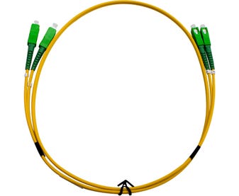 MSS-Fibre-SCA---SCA-Singlemode-5-Metre-Yellow-LSZH-Duplex-Patch-Lead