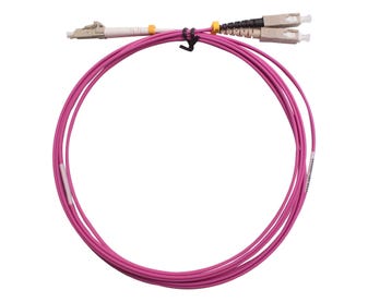 MSS-Fibre-SC---LC-OM4-10-Metre-Pink-LSZH-Duplex-Patch-Lead