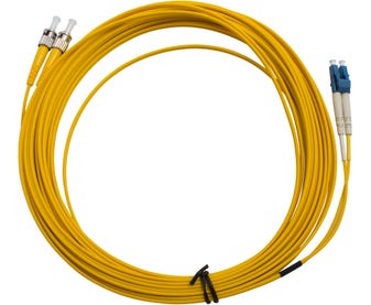 MSS-Fibre-ST---LC-Singlemode-10-Metre-Yellow-LSZH-Duplex-Patch-Lead