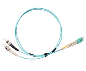 MSS-Fibre-ST---LC-OM3-5-Metre-Aqua-LSZH-Duplex-Patch-Lead