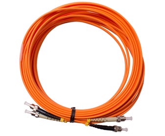MSS-Fibre-ST---ST-OM1-15-Metre-Orange-LSZH-Duplex-Patch-Lead