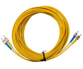 MSS-Fibre-ST---ST-Singlemode-15-Metre-Yellow-LSZH-Duplex-Patch-Lead