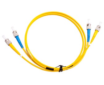 MSS-Fibre-ST---ST-Singlemode-2-Metre-Yellow-LSZH-Duplex-Patch-Lead
