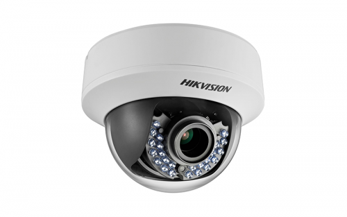 海康威视 HIK-E56D5TAVPIR3 TVI 室外半球摄像机，HD1080p，40m 红外，12 VDC/ 24VAC，IP66，2.8-12mm 镜头