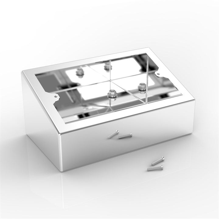 ELEC 2G-PBS-BASE | Surface Mounted Pedestal Back Box, 2 Gang