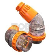 5 round pin 20A angled plug top 440V