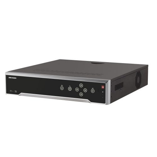 海康威视 DS-7732NI-I4-16 32 路 CCTV NVR，16 个 PoE 端口，256Mbps，H.265，4K，1.5RU，4 个硬盘托架 + 3TB 硬盘