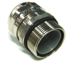 METAL GLAND 15-21mm DIA  WITH LOCKNUT